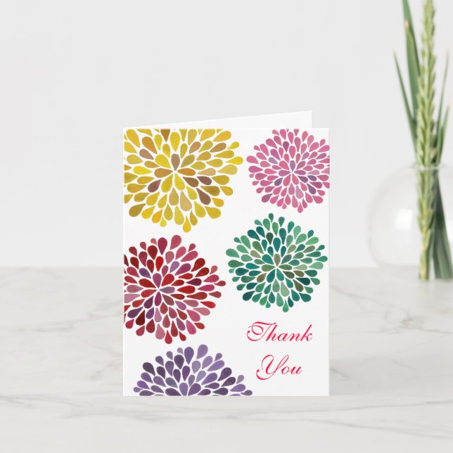 Cartão de Agradecimento de Casamento Spring Blosso (Frente)