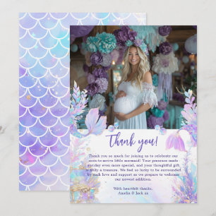 Cartão de Agradecimento de Chá de Bebê da Pequena 