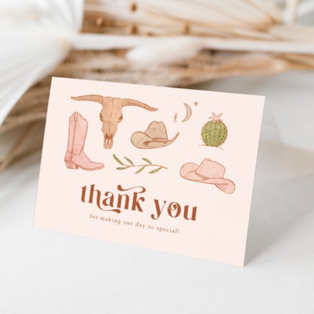 Cartão de Agradecimento de Chá de Noiva Rosa Ocide (Criador carregado)