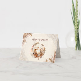 Cartão de Agradecimento de Chás de Noiva de Hallow