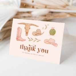 Cartão de Agradecimento de Chuveirinho de Noiva Ro