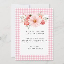 Cartão de Agradecimento de Chuvinha de Bebê Berry 