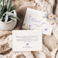 Cartão de Agradecimento de Chuvinha de Bebê com Te