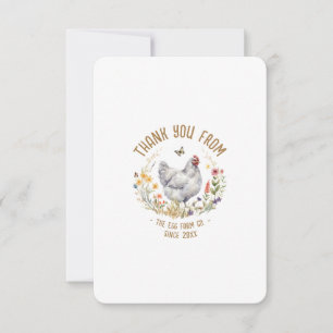 Cartão de Agradecimento de Fazenda Personalizado A