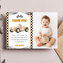 Cartão de agradecimento de festa de aniversário de