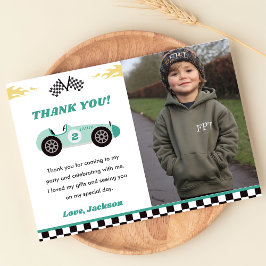 Cartão de agradecimento de festa de aniversário de