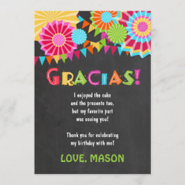 Cartão de Agradecimento de Festa de Aniversário Me