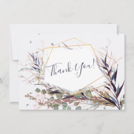 Cartão de agradecimento de flores silvestres de Bo