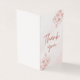 Cartão de Agradecimento de Folha Dupla