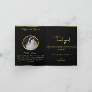 Cartão de Agradecimento de Folha Dupla