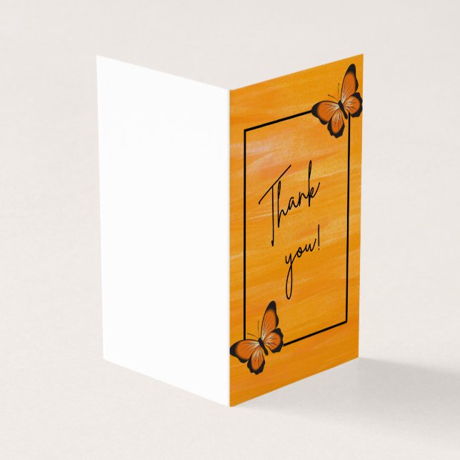 Cartão de Agradecimento de Folha Dupla (Exterior)
