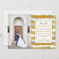 Cartão de Agradecimento de Foto das Palmeiras de F