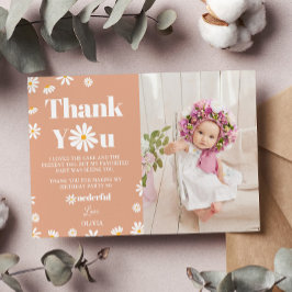 Cartão de Agradecimento de Foto de Aniversário da 