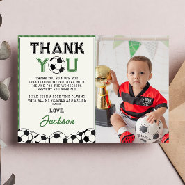 Cartão de agradecimento de foto de aniversário de