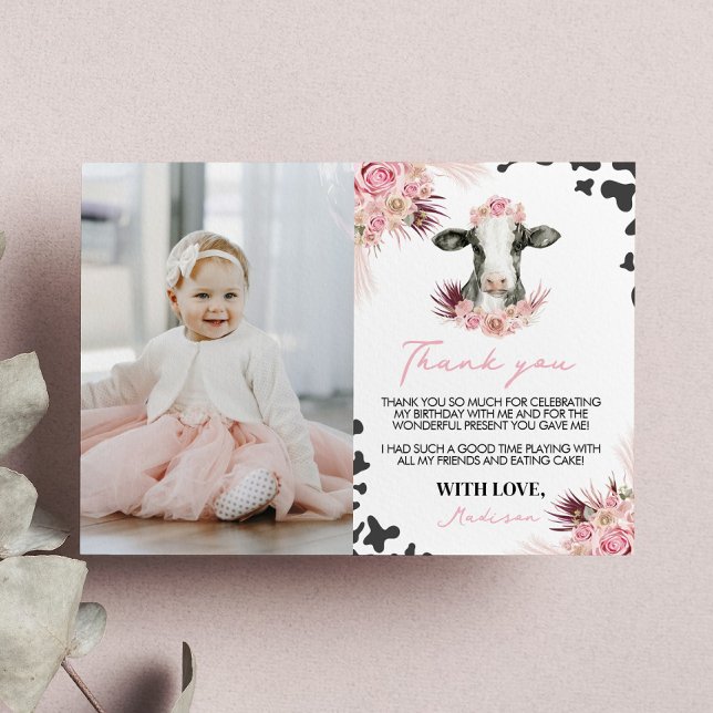 Cartão de Agradecimento de Foto de Aniversário de  (Criador carregado)