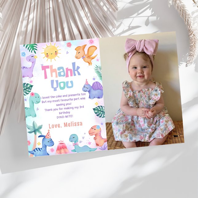 Cartão de agradecimento de foto de aniversário do  (Criador carregado)