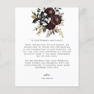 Cartão de Agradecimento de Foto de Casamento