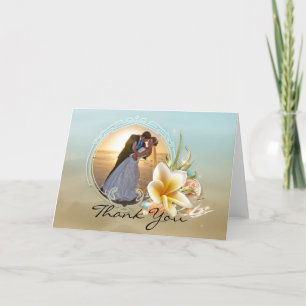 Cartão de Agradecimento de Foto de Casamento na Pr