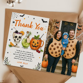 Cartão de Agradecimento de Foto de Festa de Hallow