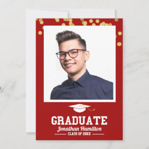 Cartão de Agradecimento de Foto de Formatura em Do