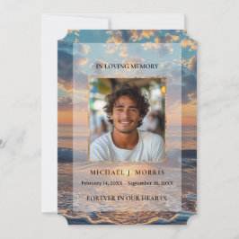 Cartão de Agradecimento de Foto de Funeral Persona