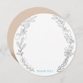 Cartão de agradecimento de foto de George Round.