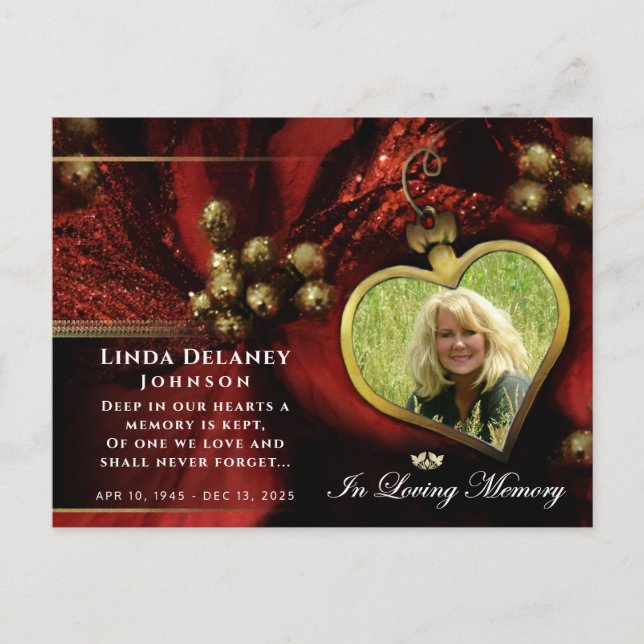 Cartão de agradecimento de foto do coração de feri (Frente)