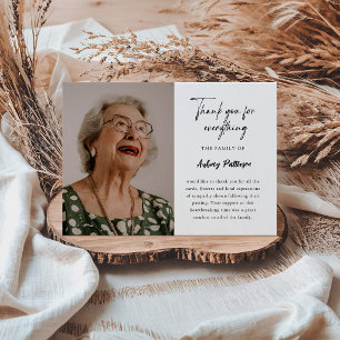 Cartão de Agradecimento de Foto Personalizada de F