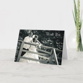 Cartão de Agradecimento de Fotografia de Casamento