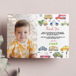 Cartão de Agradecimento de Fotos de Aniversário de