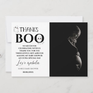 Cartão de Agradecimento de Fotos de Chá de Bebê de