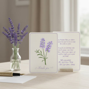 Cartão de Agradecimento de Funeral Personalizado