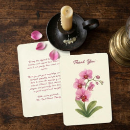 Cartão de Agradecimento de Funeral Personalizado