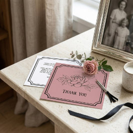 Cartão de Agradecimento de Funeral Personalizado c