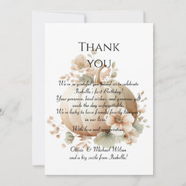 Cartão de agradecimento de Halloween de primeiro a