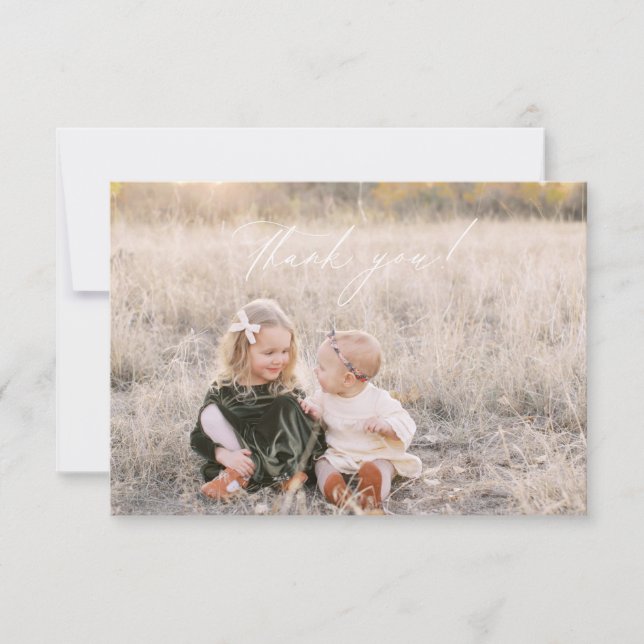 cartão de agradecimento de Natal (Frente)