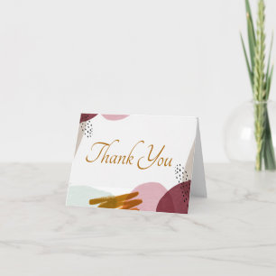 Cartão de agradecimento de pintura estilo moderno