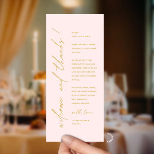 Cartão de Agradecimento de Recepção de Casamento M