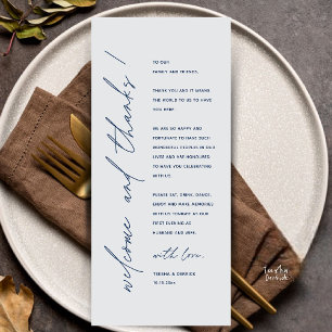 Cartão de Agradecimento de Recepção de Casamento M