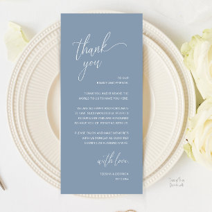 Cartão de Agradecimento de Recepção de Casamento M