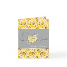 Cartão de Agradecimento de Rosas Amarelas, Cinzas 