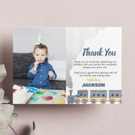 Cartão de agradecimento de trem Trem Choo Choo