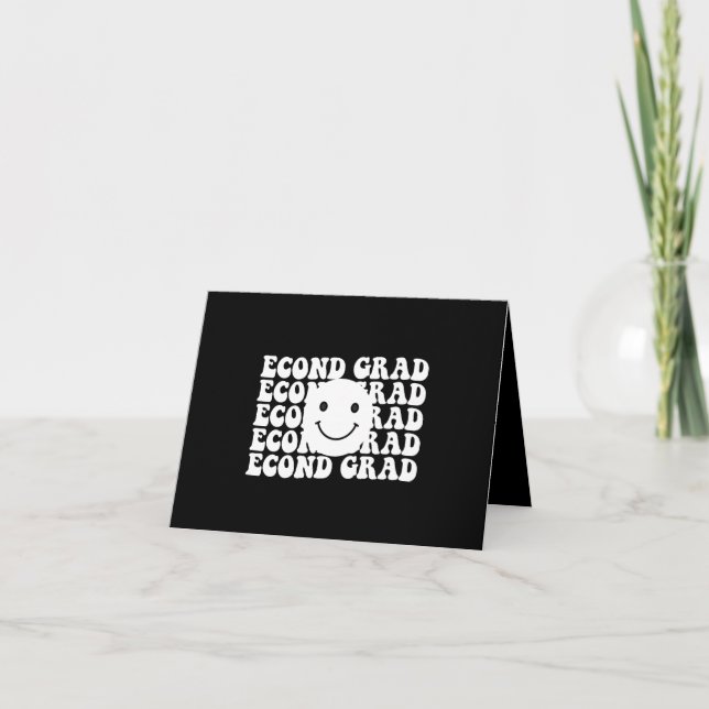 Cartão De Agradecimento De volta à escola, professor do segundo grau (Frente)