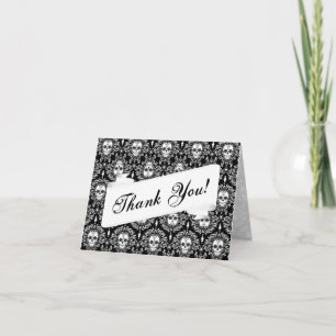 Cartão De Agradecimento Dead Damask - Custom Thank You Card