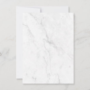 Cartão De Agradecimento Decoração de Casa em Mármore Branco Elegante