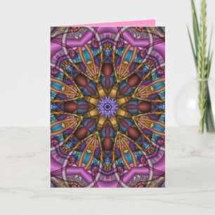 Cartão De Agradecimento Decorative Kaleidoscope Thank You card