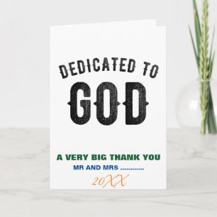 CARTÃO DE AGRADECIMENTO DEDICADO A DEUS TEXTO PRETO PERSONALIZÁVEL LEGAL