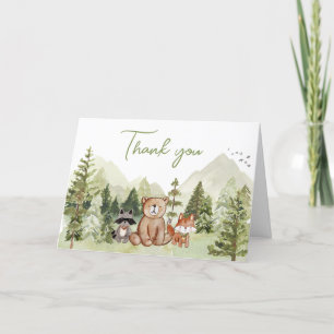 Cartão De Agradecimento Deixe a empresa começar o Chá de fraldas