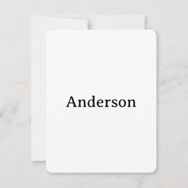 Cartão De Agradecimento Delete Text Replace Own Design 4.25"x5.5" Rounded (Frente)