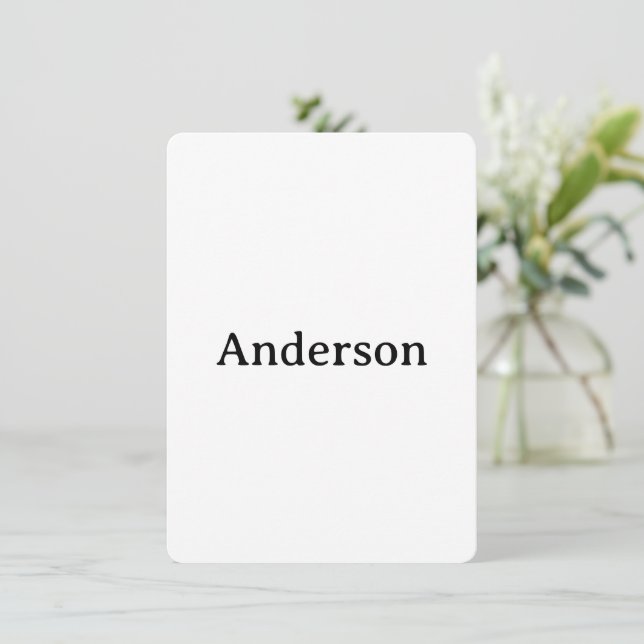Cartão De Agradecimento Delete Text Replace Own Design 4.5"x6.25" Rounded (Em pé/Frente)